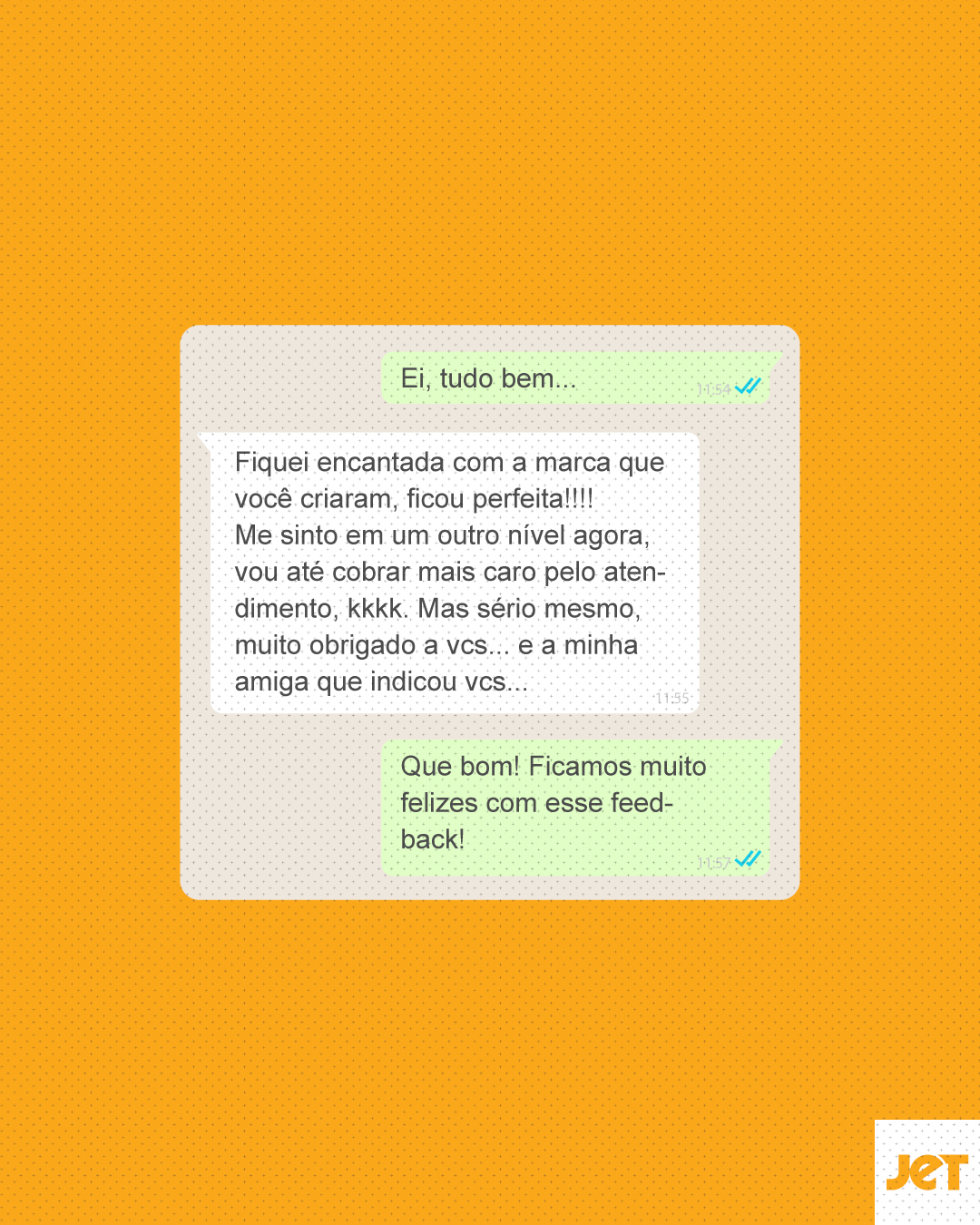 Depoimento de cliente JET