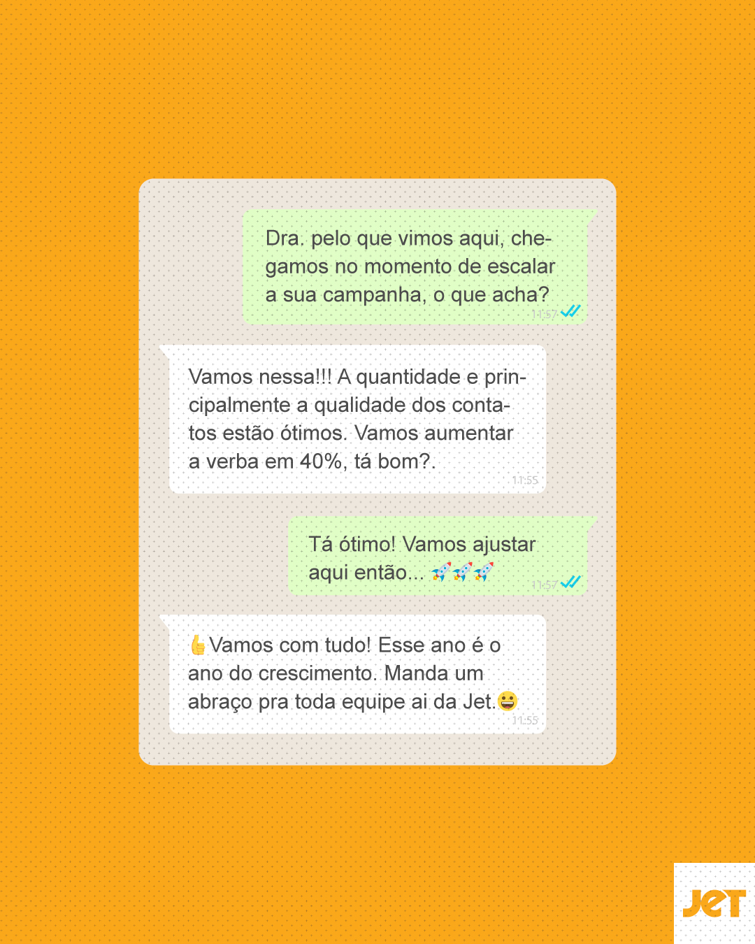 Depoimento de cliente JET