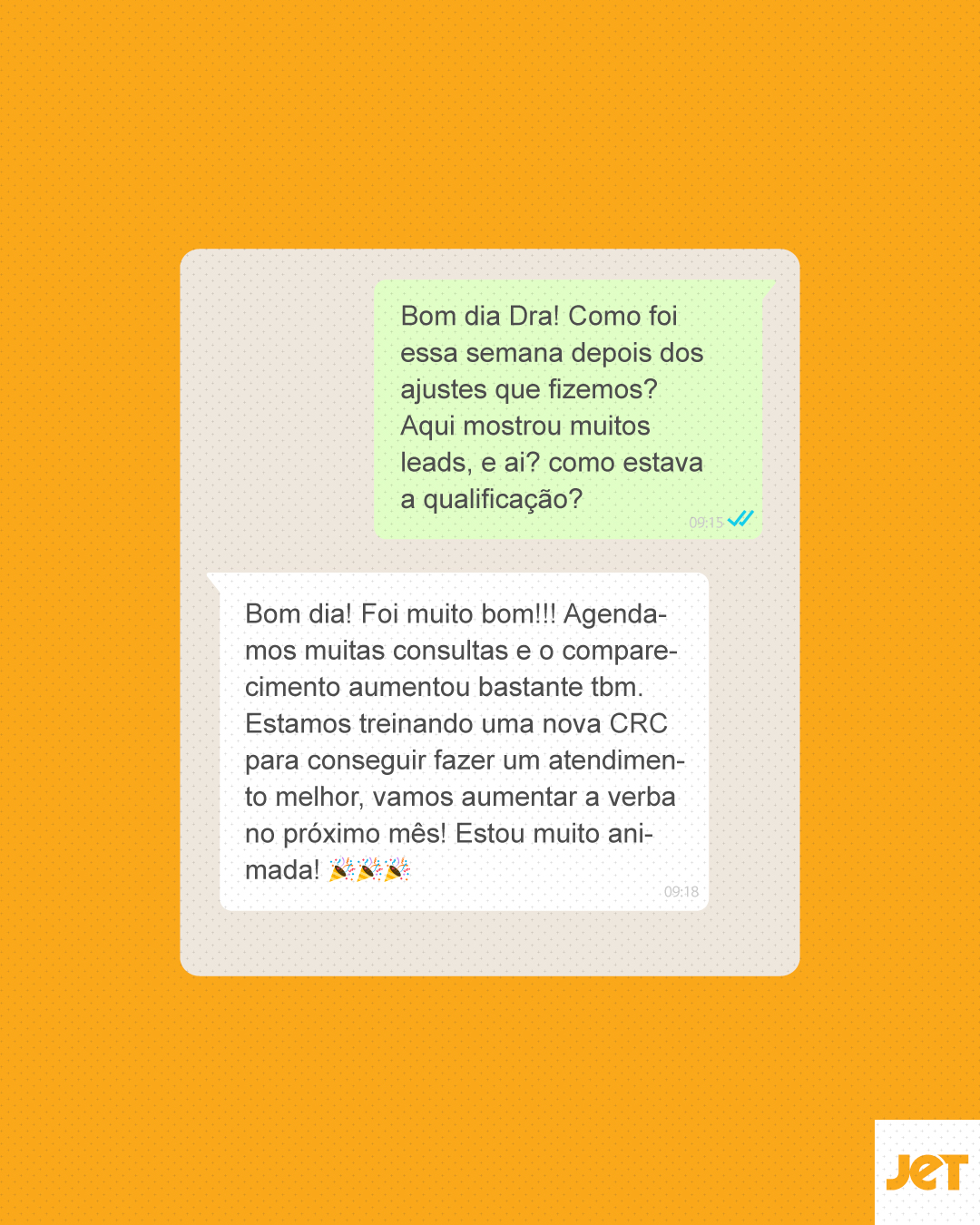 Depoimento de cliente JET